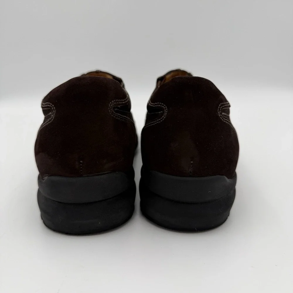 Johnston & Murphy Chocoate Brown sheepskin slip-on loafers Mens 8.5 20-7462 shoe